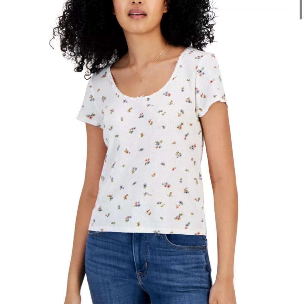Hippie Rose Waffle Top